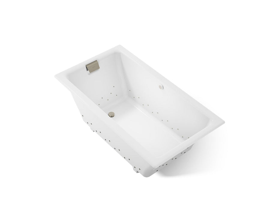KOHLER K-856-GHBN Tea-for-Two 66" x 36" drop-in Heated BubbleMassage air bath, white