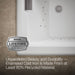 KOHLER K-856-GHCP Tea-for-Two 66" x 36" drop-in Heated BubbleMassage air bath, white - view 5
