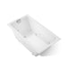 KOHLER K-856-JH Tea-for-Two 66" x 36" drop-in/undermount whirlpool bath, white