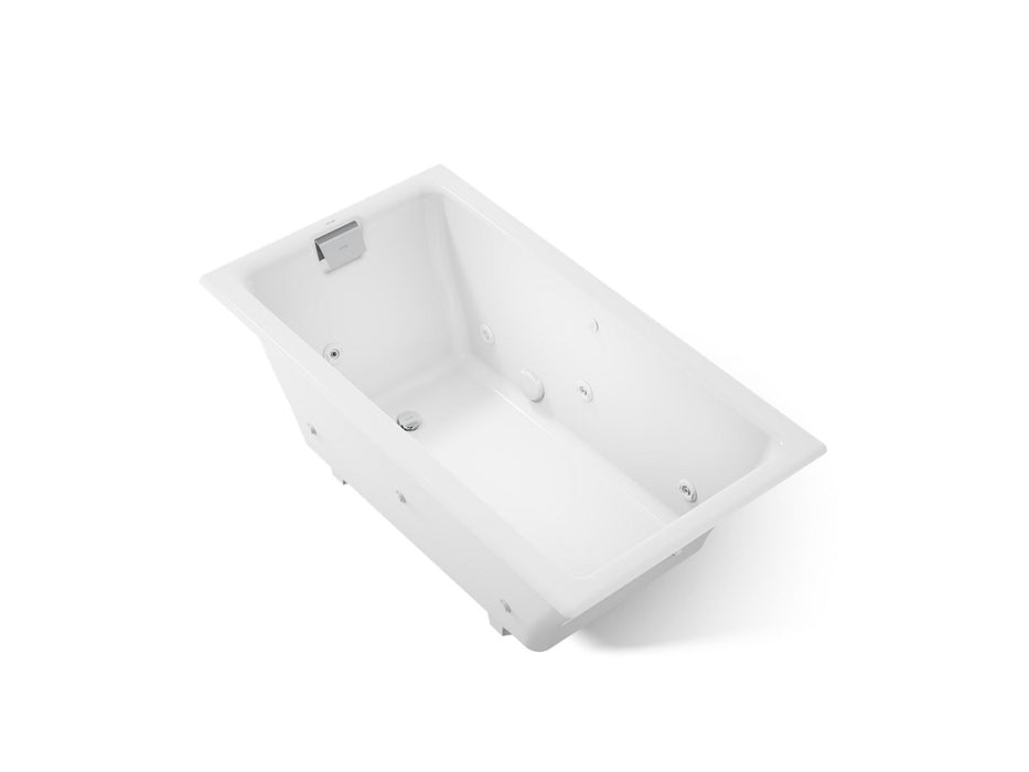 KOHLER K-856-JHN Tea-for-Two 66" x 36" drop-in/undermount whirlpool bath, white