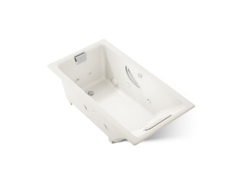 KOHLER K-856-M Tea-for-Two 66" x 36" drop-in whirlpool bath, biscuit