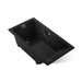 KOHLER K-856-M Tea-for-Two 66" x 36" drop-in whirlpool bath, black black