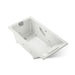 KOHLER K-856-M Tea-for-Two 66" x 36" drop-in whirlpool bath, dune