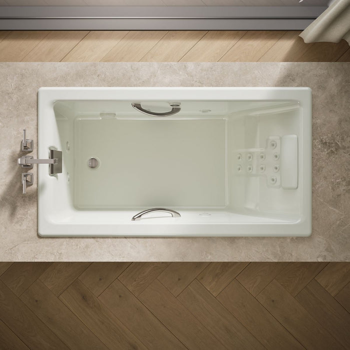 KOHLER K-856-M Tea-for-Two 66" x 36" drop-in whirlpool bath, dune - view 5