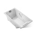 KOHLER K-856-M Tea-for-Two 66" x 36" drop-in whirlpool bath, ice grey