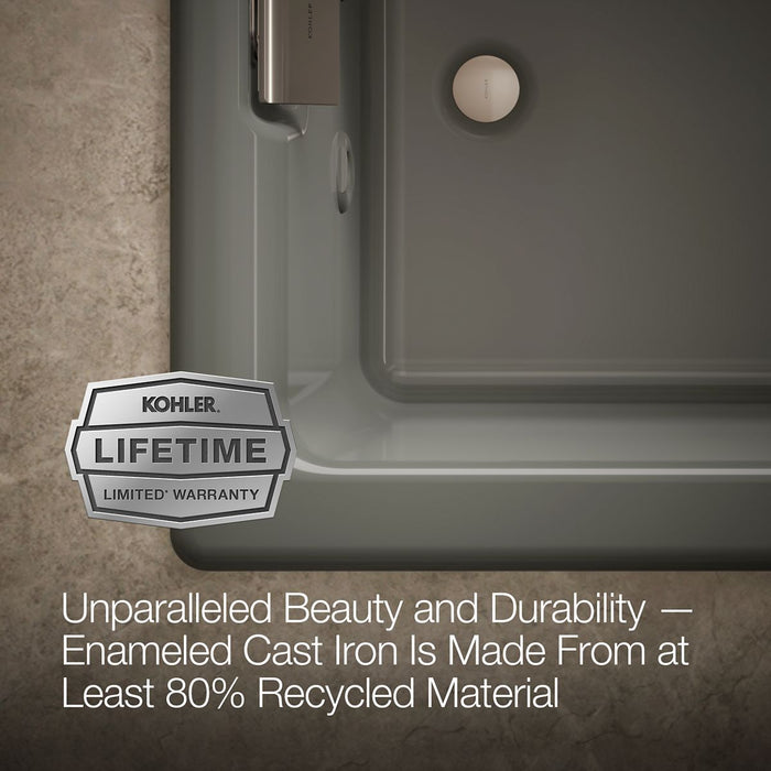 KOHLER K-856-M Tea-for-Two 66" x 36" drop-in whirlpool bath