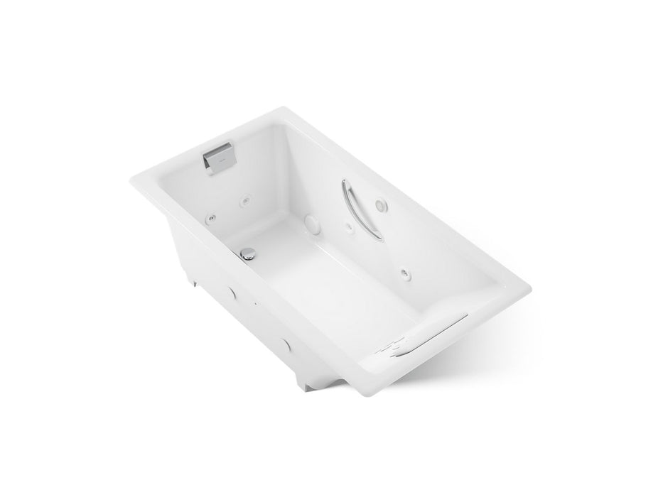 KOHLER K-856-M Tea-for-Two 66" x 36" drop-in whirlpool bath, white