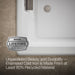 KOHLER K-856-M Tea-for-Two 66" x 36" drop-in whirlpool bath, white - view 3