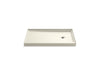 KOHLER K-8638 Rely 48" x 32" alcove shower base, right drain, biscuit