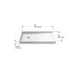 KOHLER K-8639 Rely 48" x 32" alcove shower base, left drain