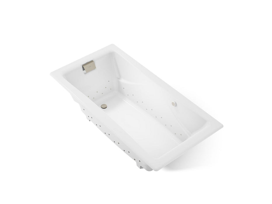 KOHLER K-865-GHBN Tea-for-Two 71-3/4" x 36" drop-in Heated BubbleMassage air bath, white