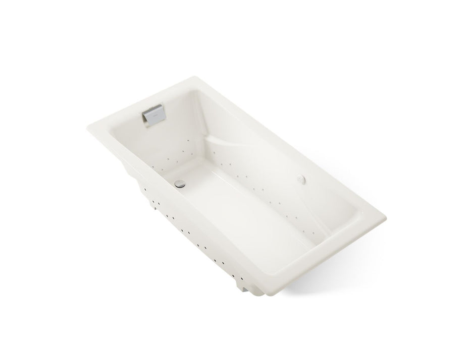 KOHLER K-865-GHCP Tea-for-Two 71-3/4" x 36" drop-in Heated BubbleMassage air bath, biscuit