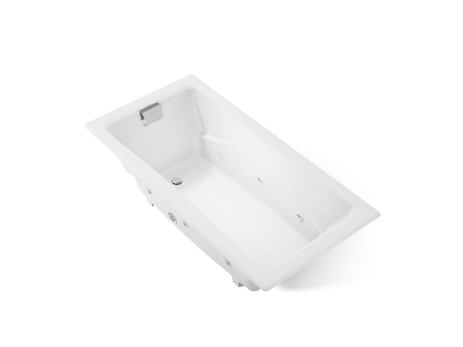 KOHLER K-865-JH Tea-for-Two 71-3/4" x 36" drop-in/undermount whirlpool bath, white