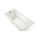 KOHLER K-865-JHB Tea-for-Two 71-3/4" x 36" drop-in/undermount whirlpool bath, biscuit