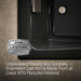 KOHLER K-865-JHD Tea-for-Two 71-3/4" x 36" drop-in/undermount whirlpool bath, black black - view 5