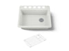 KOHLER K-8668 Riverby 27" Undermount Single-bowl Kitchen Sink, dune