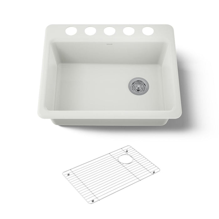 KOHLER K-8668 Riverby 27" Undermount Single-bowl Kitchen Sink