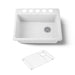 KOHLER K-8668 Riverby 27" Undermount Single-bowl Kitchen Sink, white - view 5