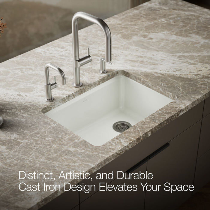 KOHLER K-8668 Riverby 27" Undermount Single-bowl Workstation Kitchen Sink
