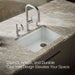 KOHLER K-8668 Riverby 27" Undermount Single-bowl Workstation Kitchen Sink, ice grey - view 4