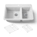KOHLER K-8669 Riverby 33" Top-mount Double-bowl Kitchen Sink, white - view 5