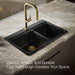 KOHLER K-8669-1A2 Riverby 33" top-mount double-bowl workstation kitchen sink, black black - view 4