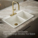 KOHLER K-8669 Riverby 33" Top-mount Double-bowl Kitchen Sink, biscuit - view 4