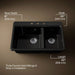 KOHLER K-8669-3A2 Riverby 33" top-mount double-bowl workstation kitchen sink, black black - view 4