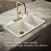 KOHLER K-8669 Riverby 33" Top-mount Double-bowl Kitchen Sink, biscuit - view 3
