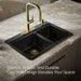 KOHLER K-8669 Riverby 33" Top-mount Double-bowl Kitchen Sink, black black - view 4