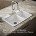 KOHLER K-8669 Riverby 33" Top-mount Double-bowl Kitchen Sink, white - view 4