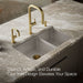 KOHLER K-8669 Riverby 33" Undermount Double-bowl Kitchen Sink, truffle - view 4