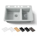 KOHLER K-8669 Riverby 33" Undermount Double-bowl Workstation Kitchen Sink, ice grey - view 5