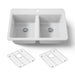 KOHLER K-8679 Riverby 33" Top-mount Double-bowl Kitchen Sink, white - view 5