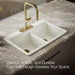 KOHLER K-8679 Riverby 33" Top-mount Double-bowl Kitchen Sink, biscuit - view 5