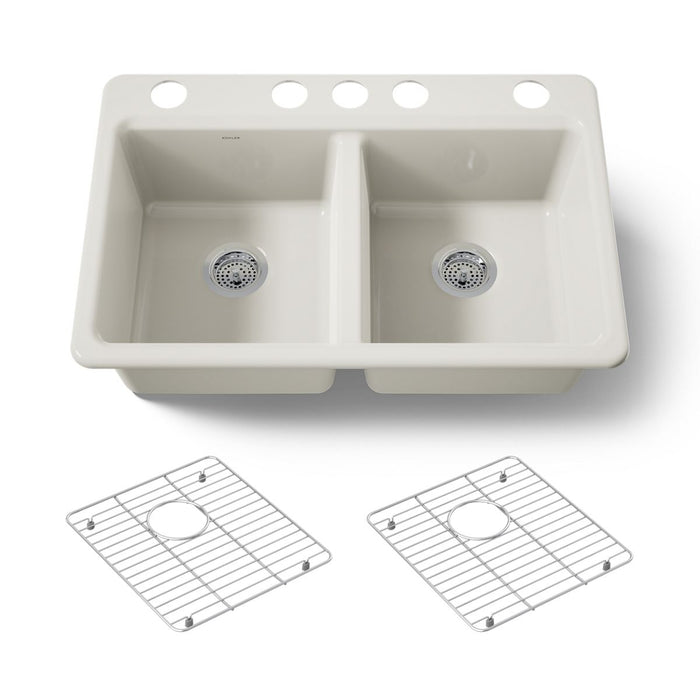 KOHLER K-8679 Riverby 33" Undermount Double-bowl Kitchen Sink