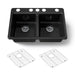 KOHLER K-8679 Riverby 33" Undermount Double-bowl Kitchen Sink, black black - view 5