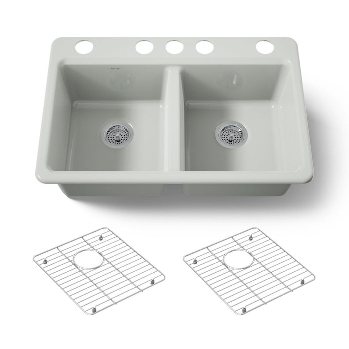 KOHLER K-8679 Riverby 33" Undermount Double-bowl Kitchen Sink