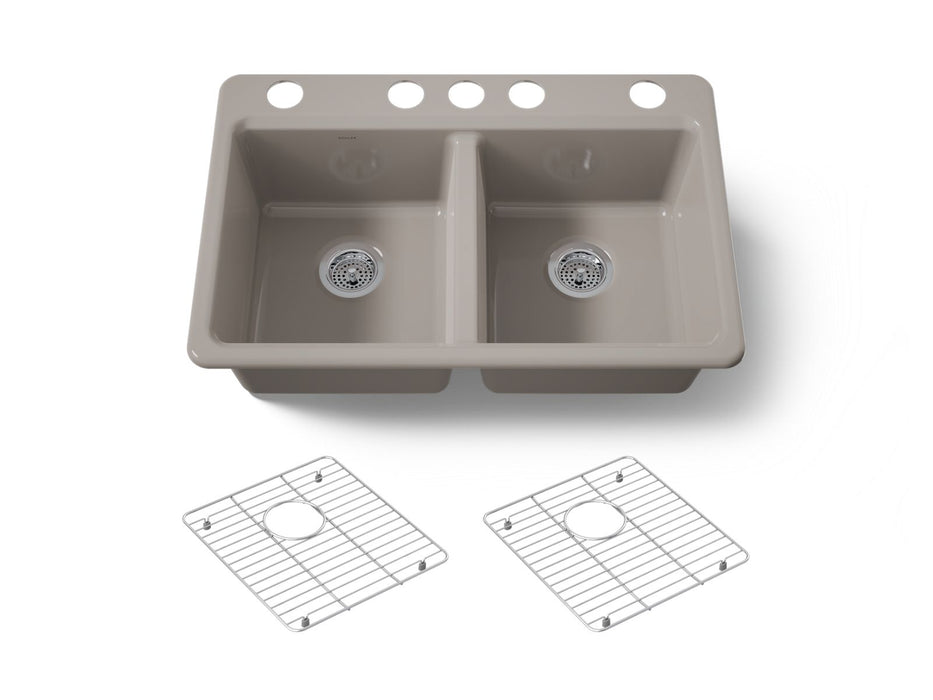 KOHLER K-8679 Riverby 33" Undermount Double-bowl Kitchen Sink