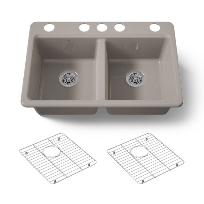KOHLER K-8679 Riverby 33" Undermount Double-bowl Kitchen Sink
