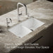 KOHLER K-8679-5UA3 Riverby 33" undermount double-bowl workstation kitchen sink, white - view 4