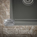 KOHLER K-8679 Riverby 33" Undermount Double-bowl Workstation Kitchen Sink, thunder grey - view 3
