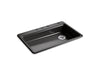 KOHLER K-8689-4 Riverby 33" Top-mount Single-bowl Kitchen Sink, black black