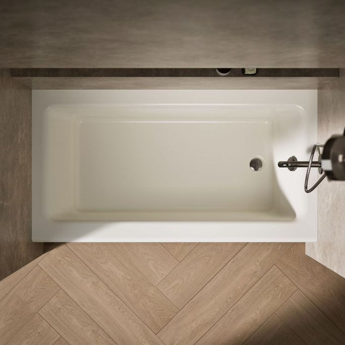 KOHLER K-876 Bellwether 60" x 32" alcove bath, right drain, biscuit - view 4