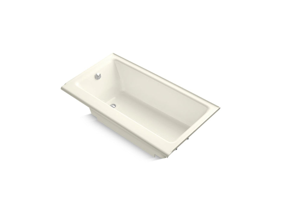 KOHLER K-877-S Highbridge 60" x 32" alcove bath, left drain, biscuit