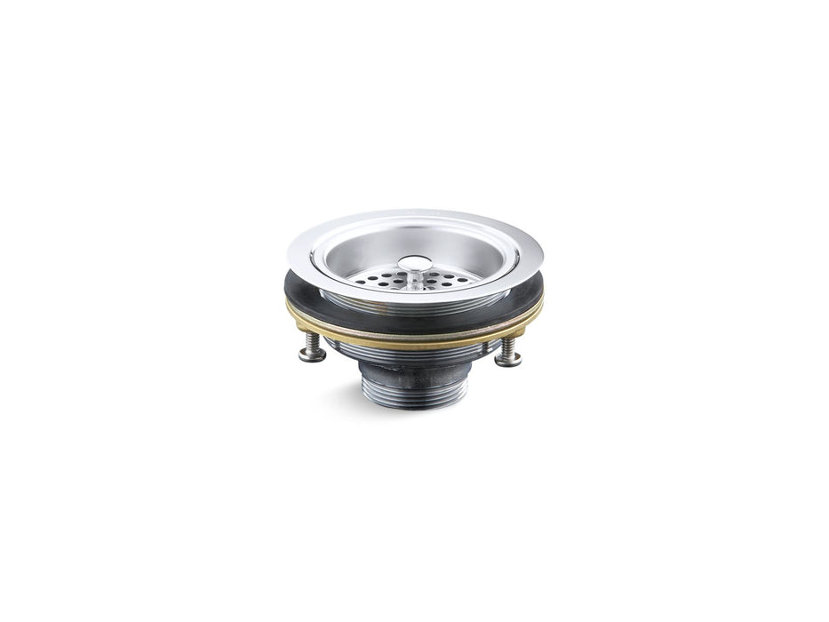 KOHLER K-8799 Duostrainer Sink drain and strainer basket, less tailpiece, polished chrome