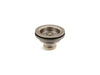 KOHLER K-8799 Duostrainer Sink drain and strainer basket, less tailpiece, vibrant brushed bronze
