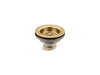KOHLER K-8799 Duostrainer Sink drain and strainer basket, less tailpiece, vibrant brushed moderne brass