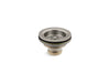 KOHLER K-8799 Duostrainer Sink drain and strainer basket, less tailpiece, vibrant brushed nickel