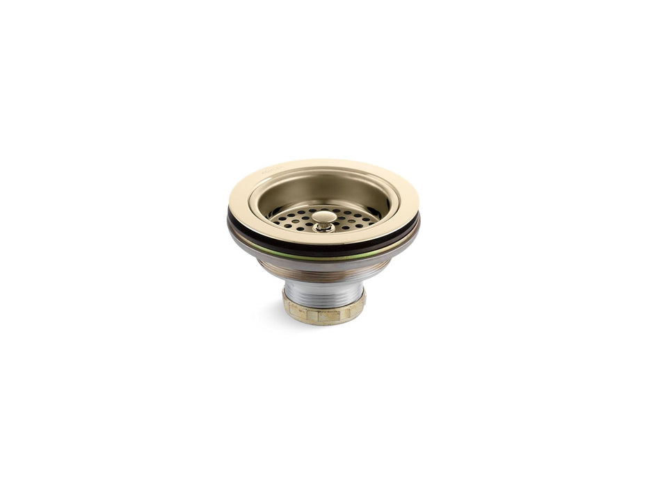 KOHLER K-8799 Duostrainer Sink drain and strainer basket, less tailpiece, vibrant french gold